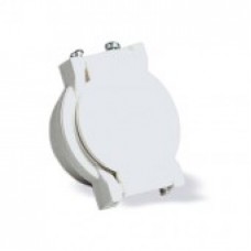 Inlet valve with pin jack, white